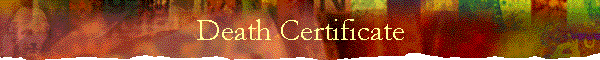 Death Certificate
