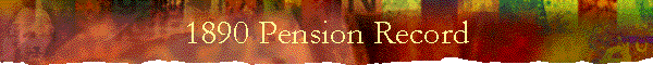 1890 Pension Record